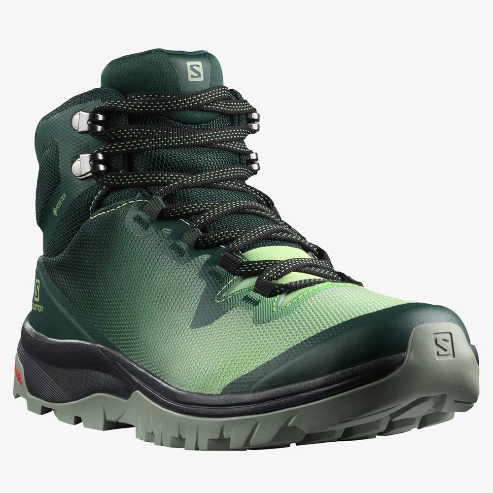 Salomon Trail Løbesko Dame Grøn - VAYA MID GTX (UNTRF-1503)